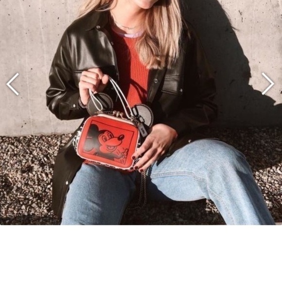 COACH Limited Edition w DISNEY 50TH ANNIVERSARY Mickey Mouse Leather…NWT - Picture 5 of 12